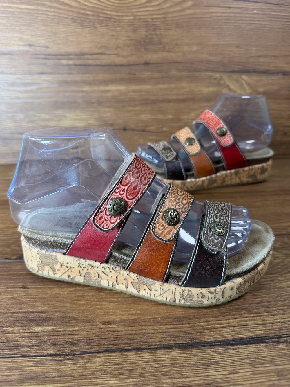 L’artiste‎ Spring Step ‘Keena’ Slides Sandals Women’s Size 6 (36) Slip-On Shoes